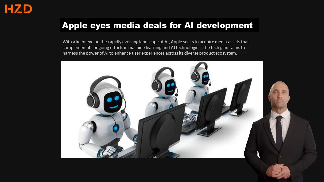 Apple eyes media deals for AI development